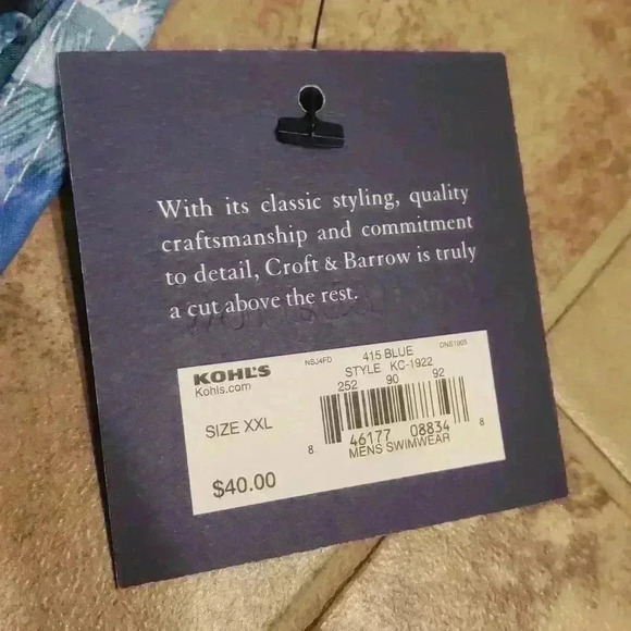 Croft & Barrow Swimshorts/Trunks - Picture 2 of 6